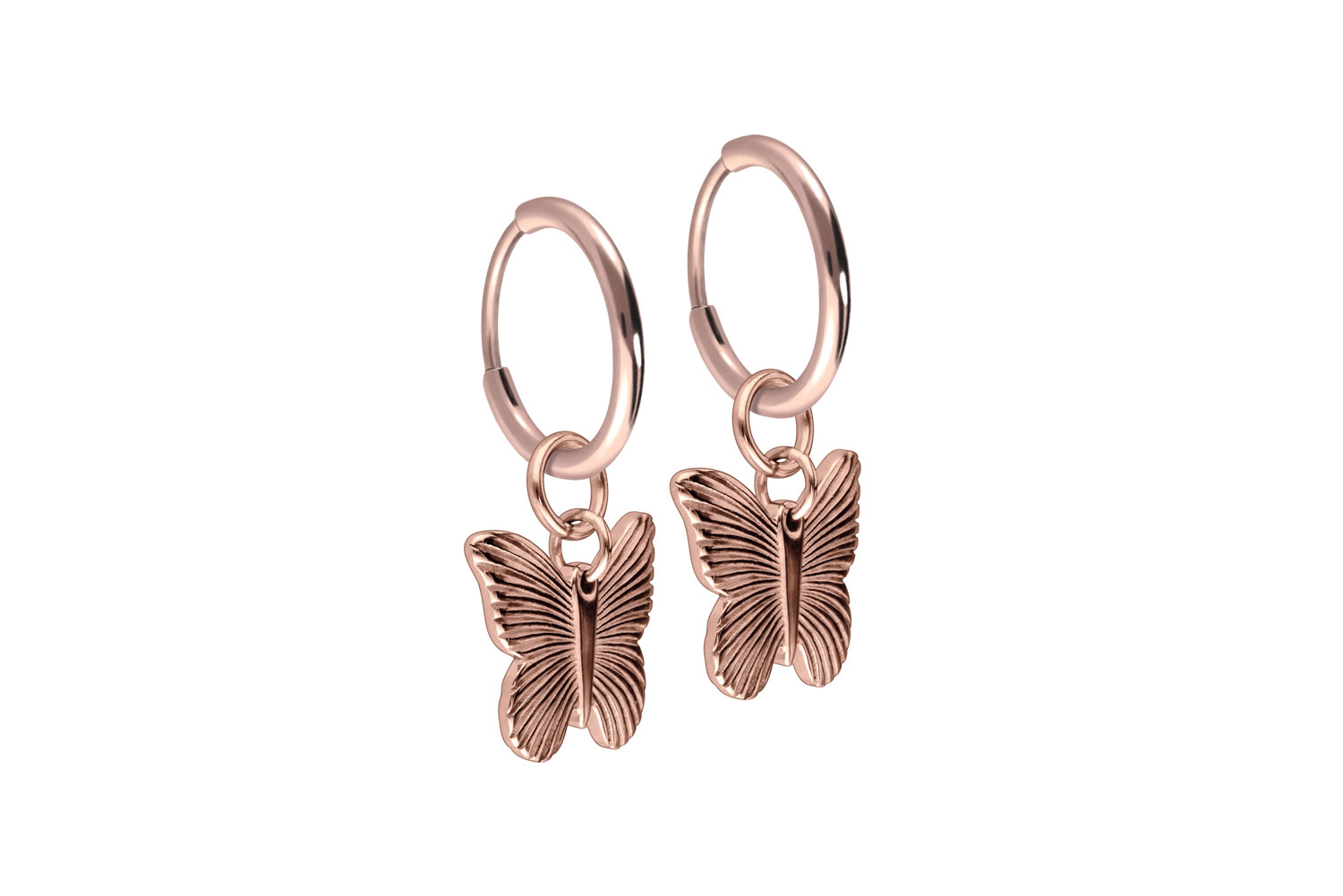 Titan Ohrclicker Creolen SCHMETTERLING von Piercingline